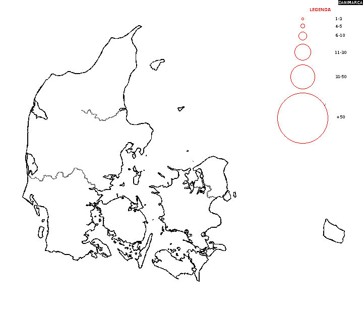 Mappa Danimarca