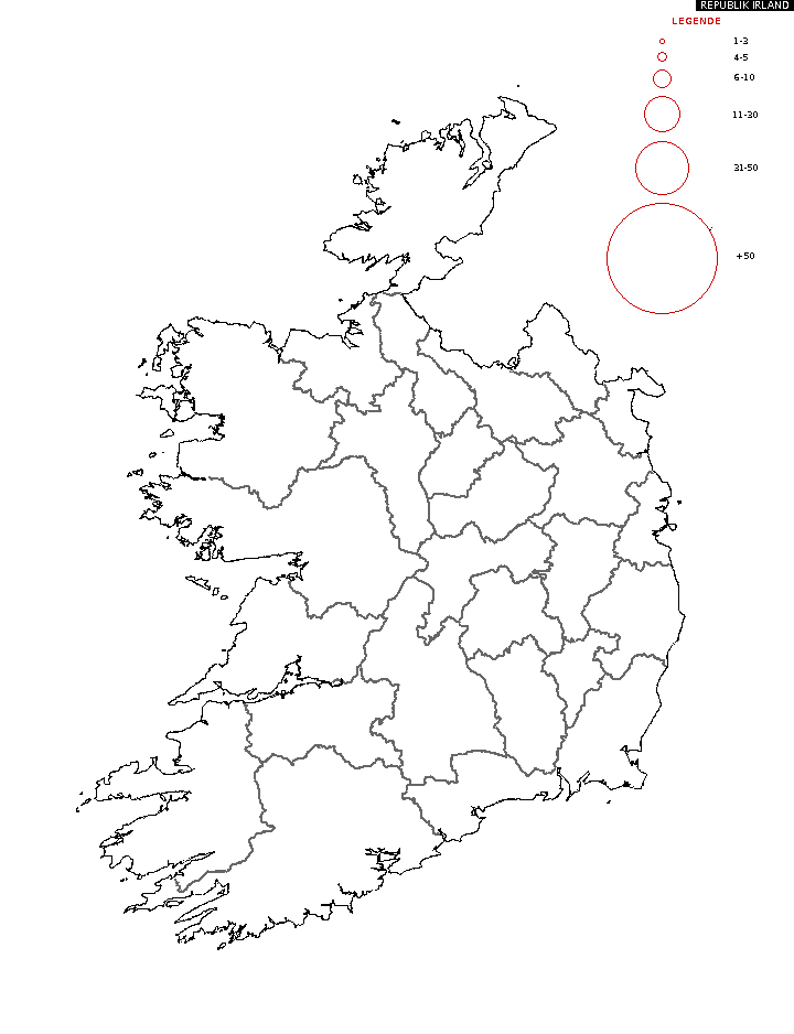 Karte Republik Irland