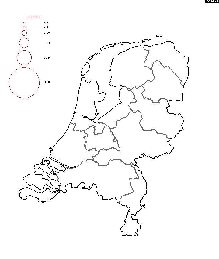 Carte Pays-Bas